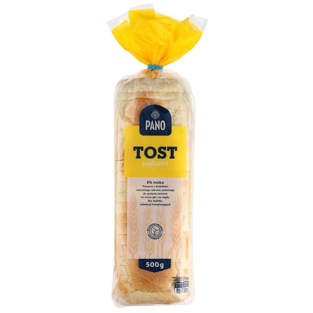 Pano Chleb tostowy maślany 500 g. /szt.