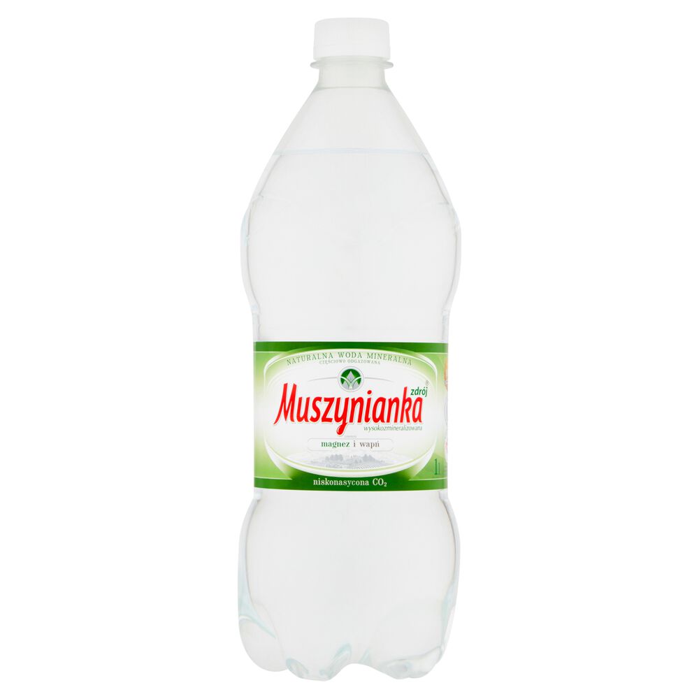 Muszynianka zdrój Naturalna woda mineralna wysokozmineralizowana niskonasycona CO2 1 l. /szt.